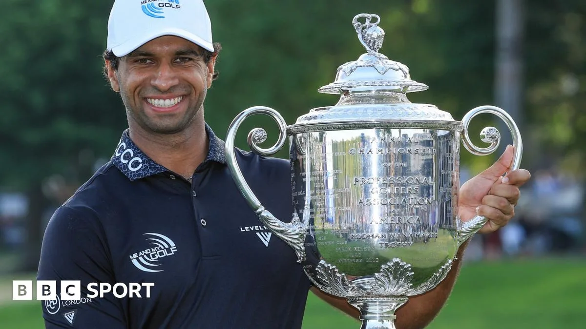 Aaron Rai Wins First Major Title at PGA Championship at Aronimink