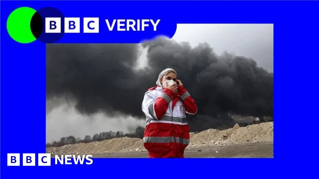 Air Strikes on Iranian Oil Facilities Cause Black Rain and Pollution in Tehran