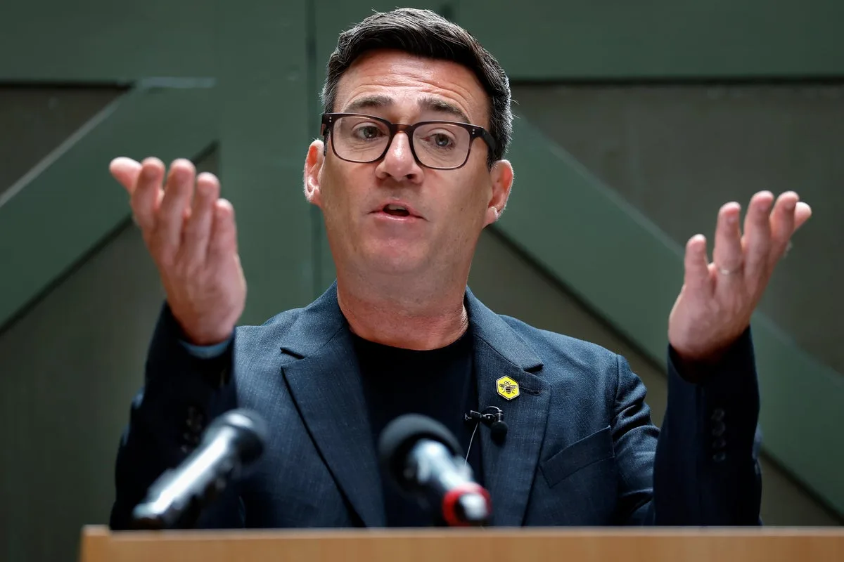 Andy Burnham Plans No 10 North Base in Manchester and Addresses Gender Briefing Culture