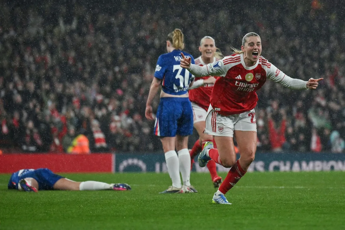 Arsenal Defeat Chelsea in Women’s Champions League Quarter-Final First Leg