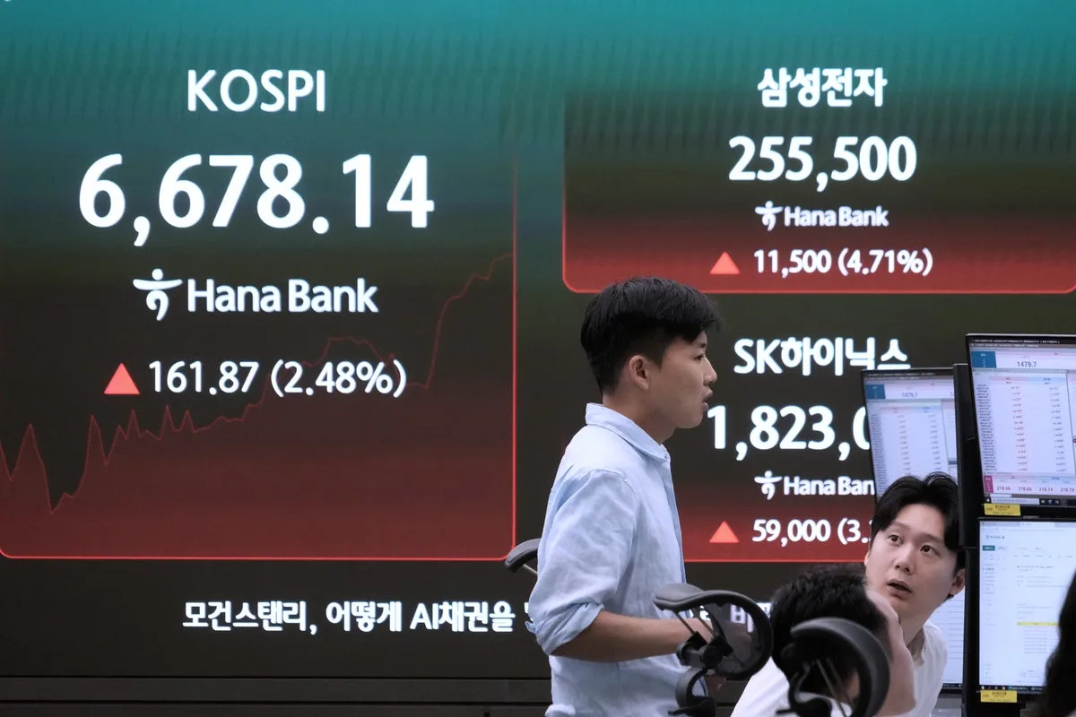 Asian Stocks Rise as South Korea and Japan Recover After AI Sell-Offs