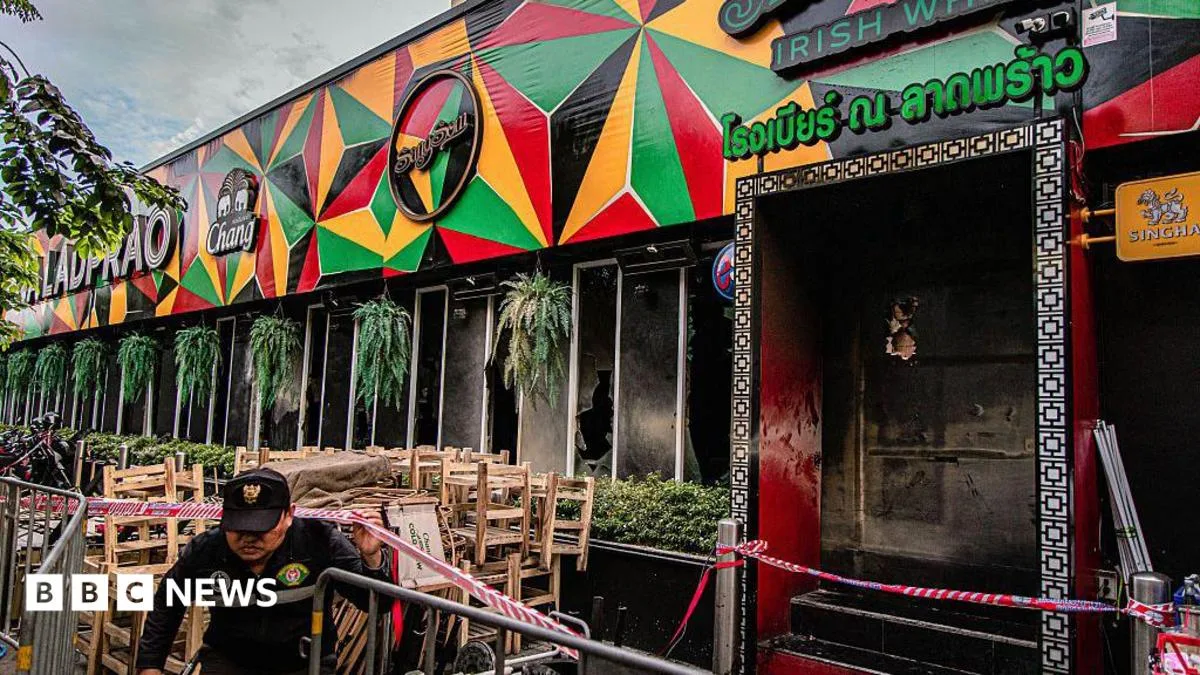 Bangkok Bar Fire Death Toll Rises to 30 Amid Safety Investigation