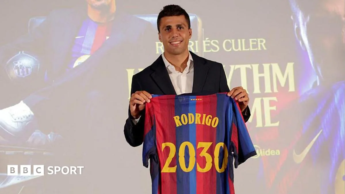 Barcelona Sign Spain Midfielder Rodri from Manchester City in £65m Deal