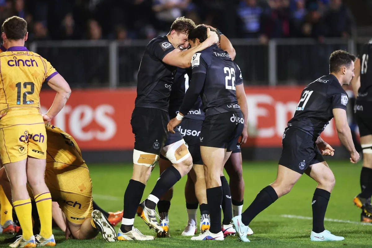 Bath Defeats Northampton 43-41 in High-Scoring Champions Cup Quarter-Final