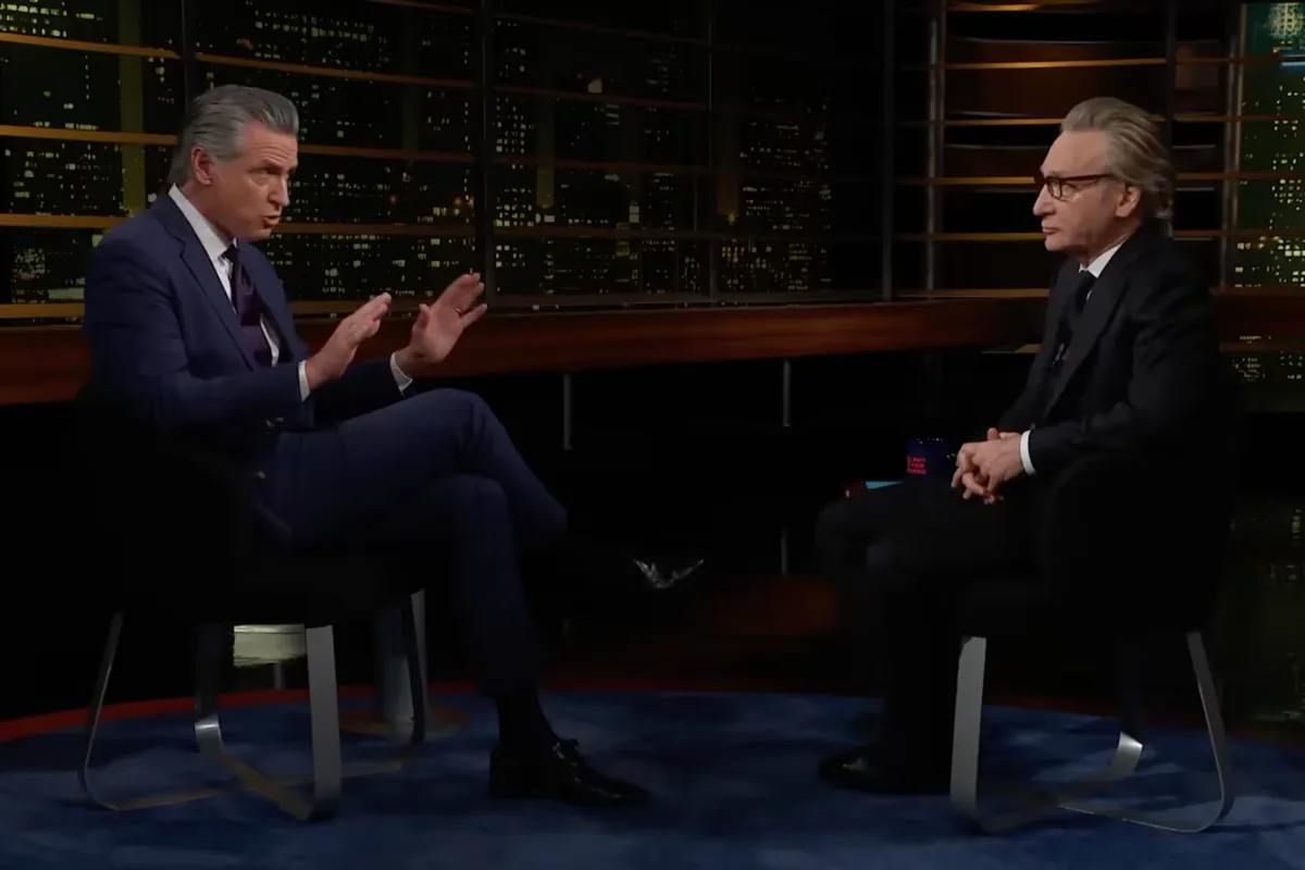 Bill Maher Challenges Gavin Newsom on Leadership and Policy During TV Interview
