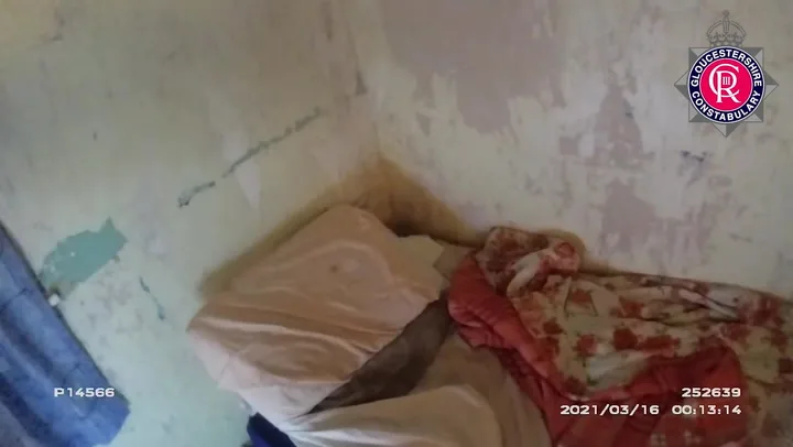 Bodycam Footage Shows Room Where Woman Was Kept as 'House Slave' in Gloucestershire