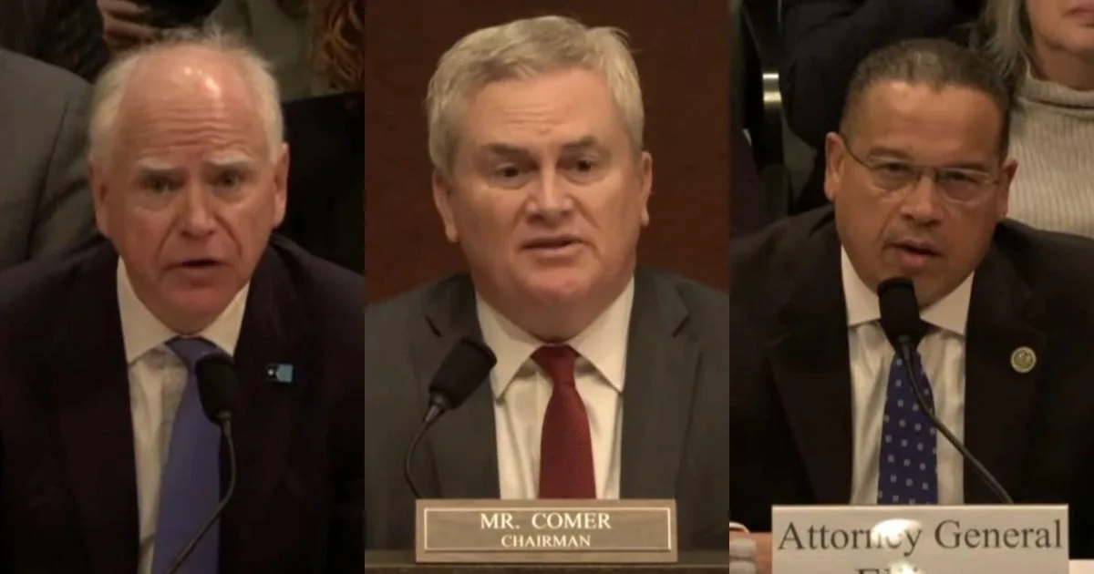 Comer Accuses Walz and Ellison of Inaction on Fraud at House Hearing