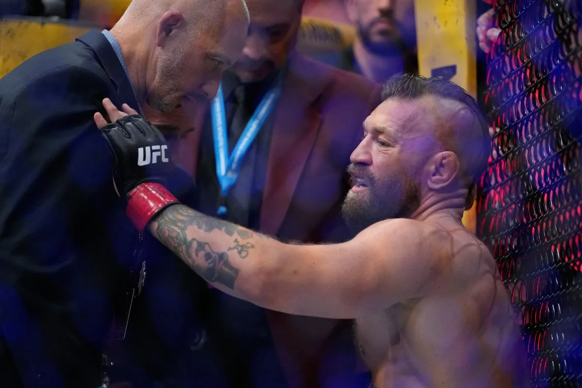 Conor McGregor Injures Knee 69 Seconds Into UFC 329 Return Against Max Holloway