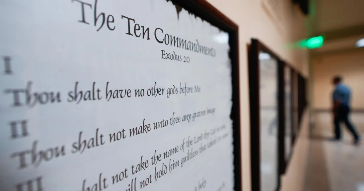 Court Allows Louisiana Law Requiring Ten Commandments in Classrooms