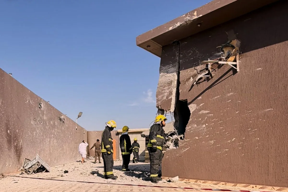 Debris From Intercepted Houthi Drone Kills One in Saudi Arabia
