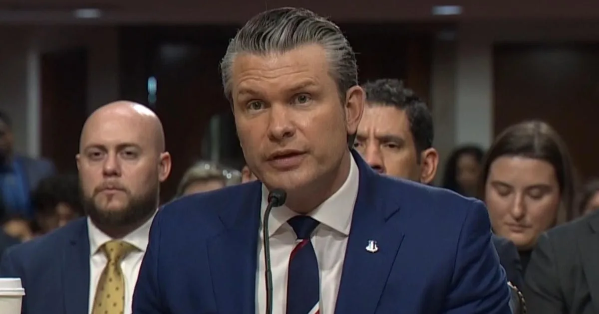 Defense Secretary Hegseth Faces Senate Hearing Marked by Protest and Iran Policy Debate