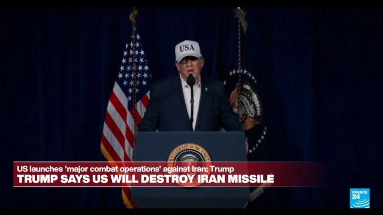 President Trump Addresses US Military Operations in Iran, Outlines Objectives