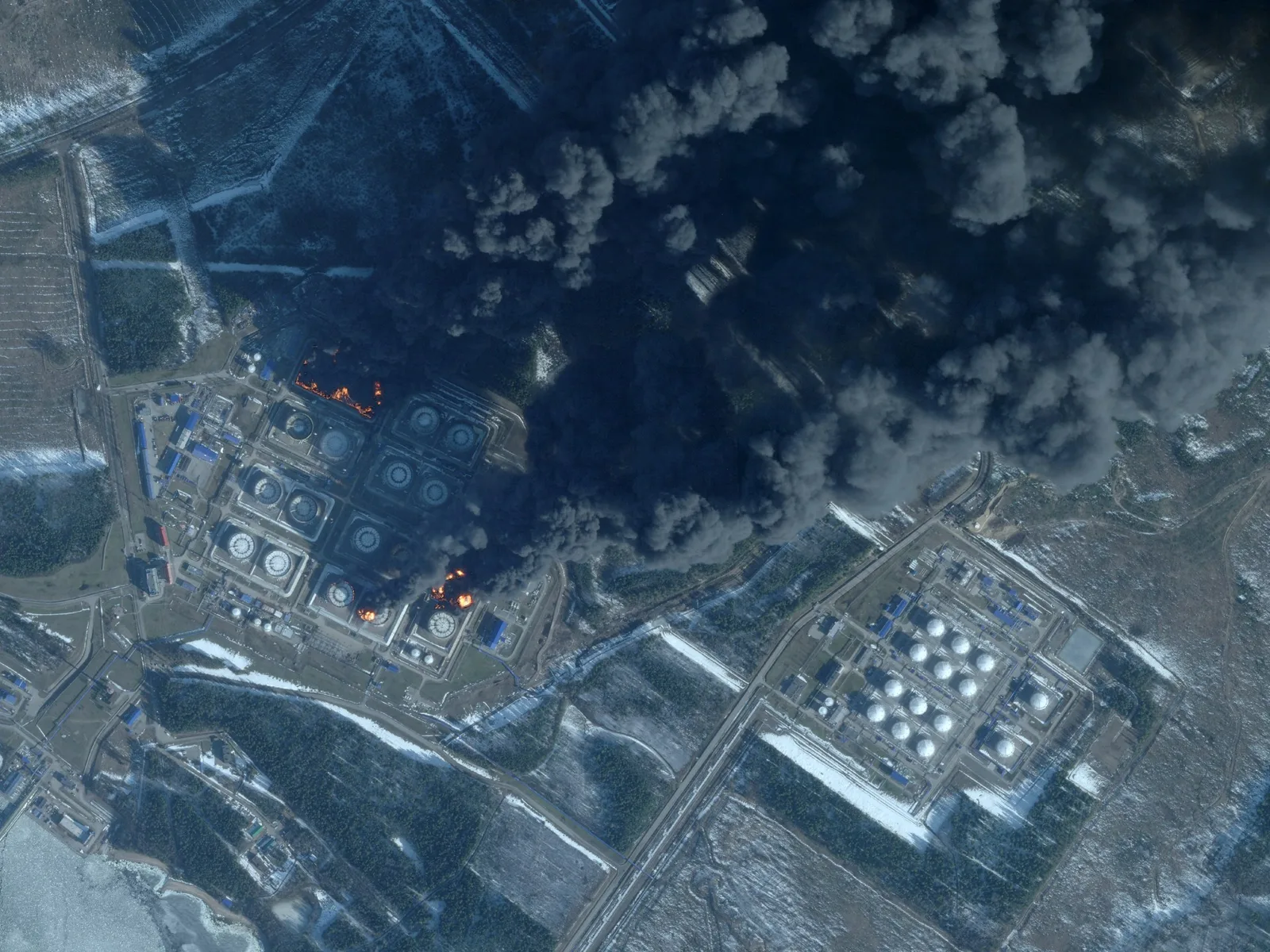 Drone Attack Causes Fire at Russia’s Primorsk Baltic Port, Officials Say