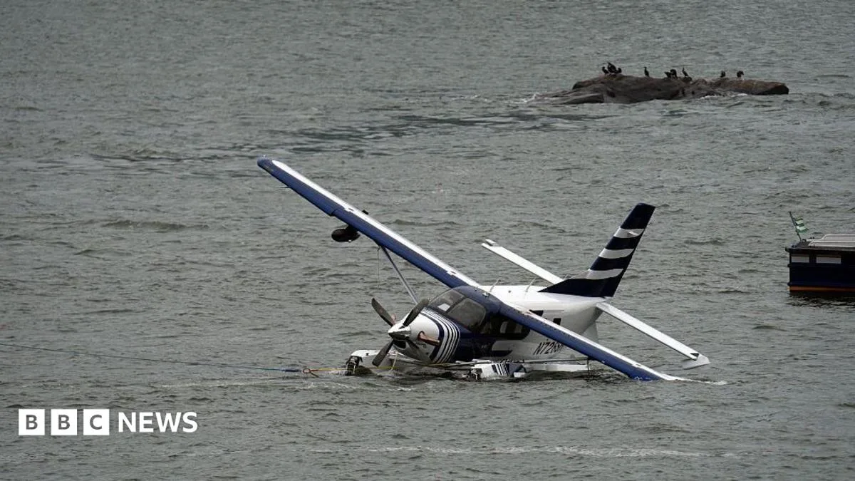 Eight Rescued After Seaplane Makes Hard Landing in Manhattan's East River