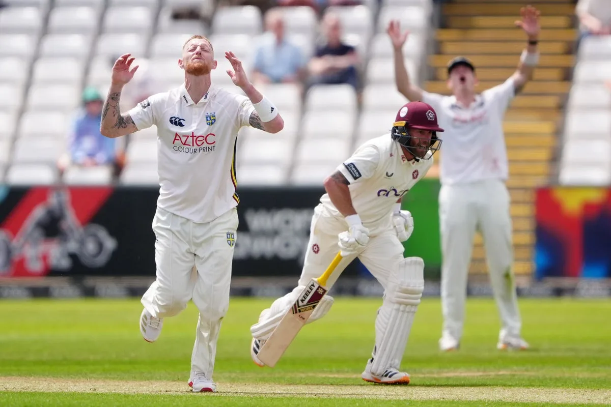 England Trails New Zealand After Day Three of Cricket Test at Riverside