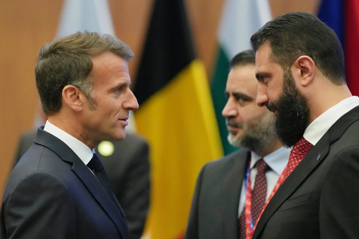 Explosions Reported Near French President Macron’s Hotel During Visit to Damascus