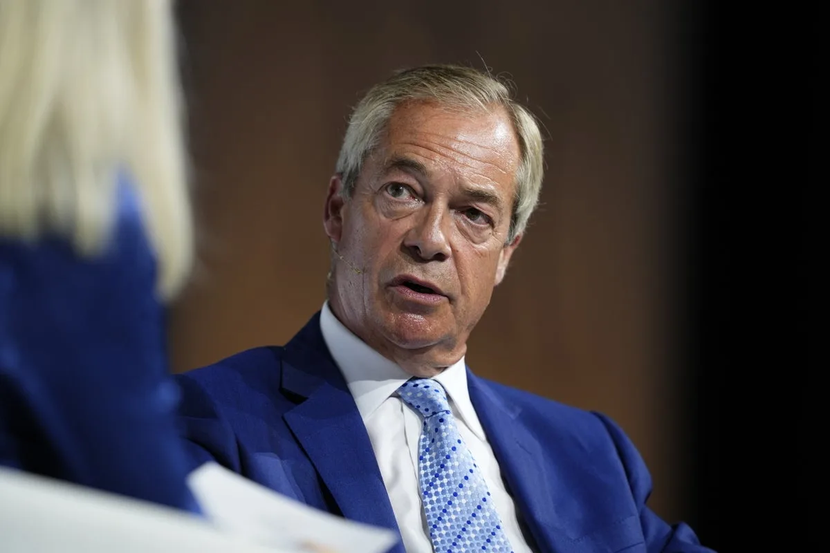 Farage Faces Scrutiny Over Undeclared Support From Ally With Fraud Conviction