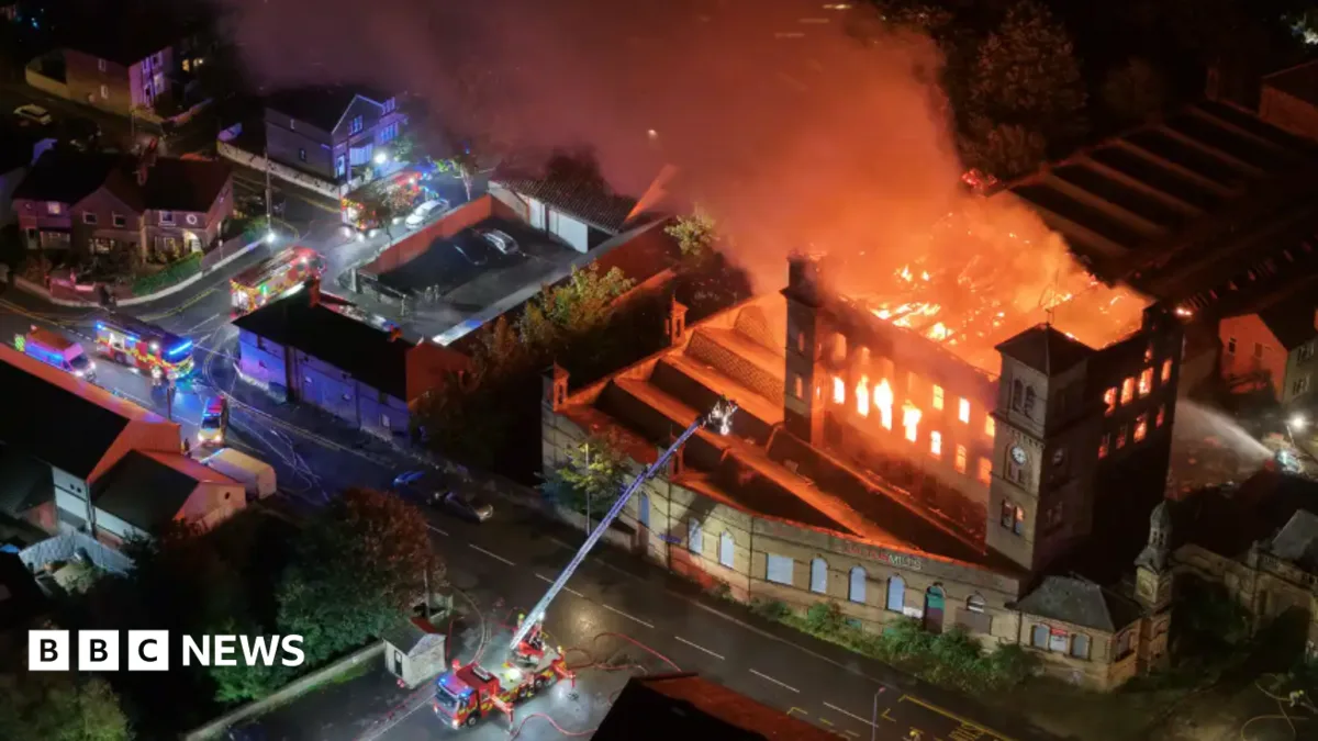 Fire Breaks Out at Dalton Mills, Filming Location for Peaky Blinders