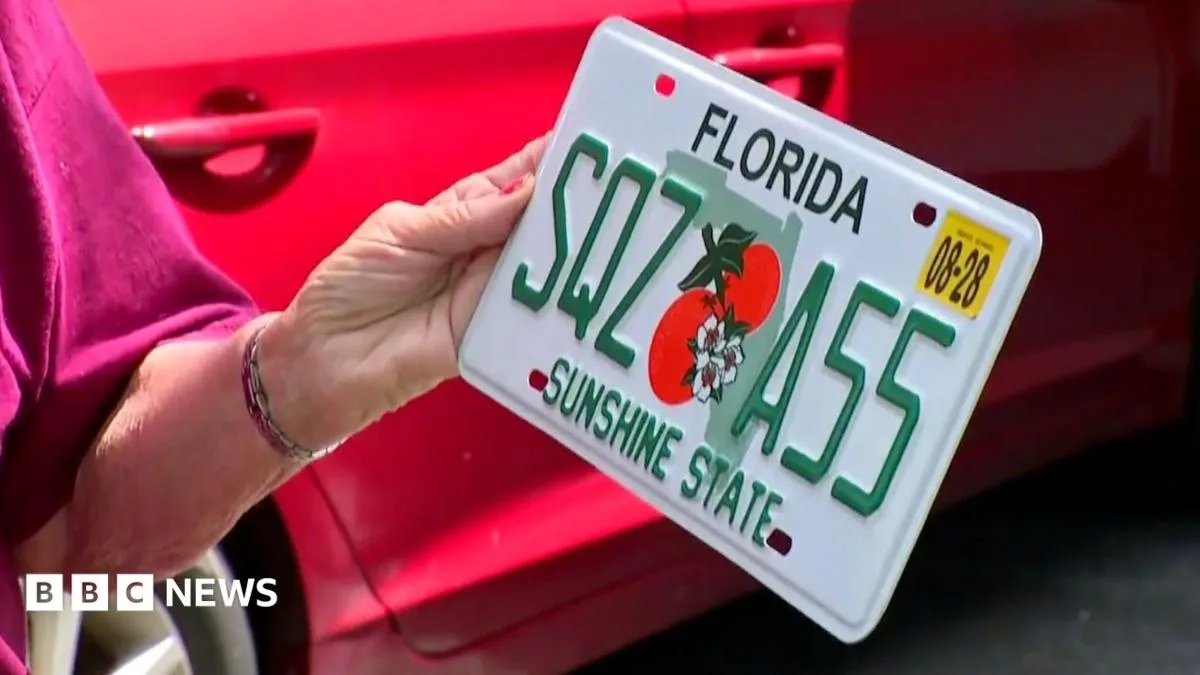 Florida Retiree Receives License Plate With Suggestive Message