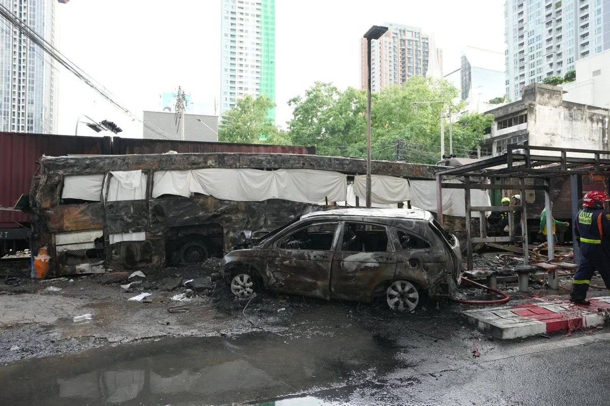 Freight Train Collides With Public Bus in Bangkok, Killing at Least Eight