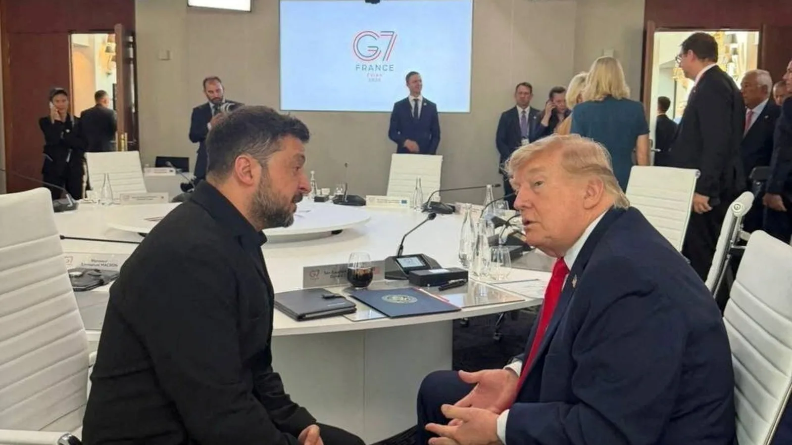 G7 Leaders Discuss Ukraine Support and U.S. Policy Shift at Summit