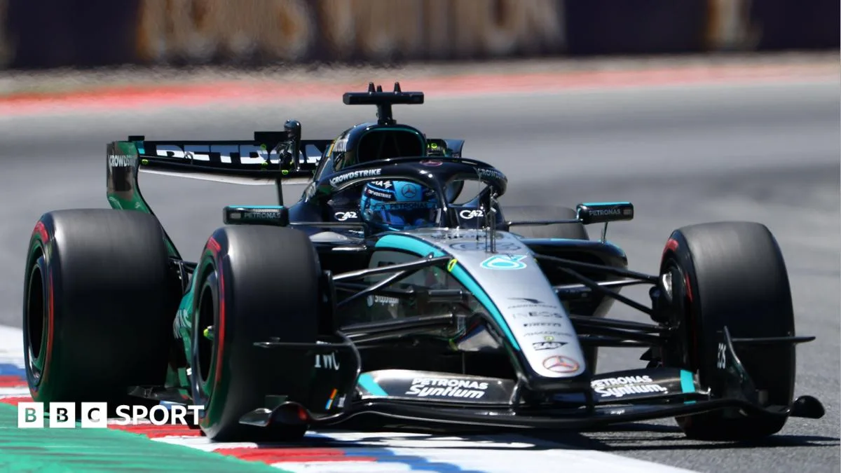 George Russell Leads First Practice at Barcelona-Catalunya Grand Prix