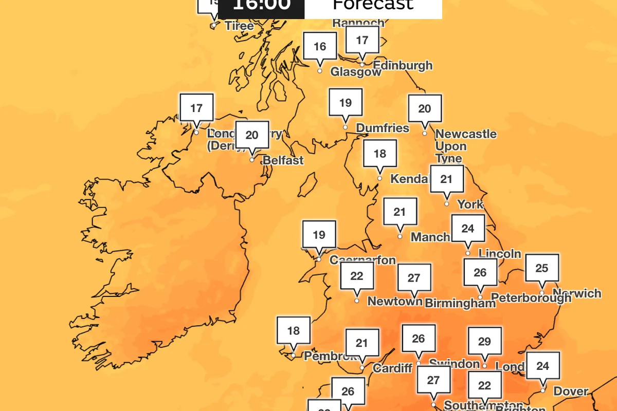 UK Braces for Another Heatwave With Temperatures Forecast Up to 34C