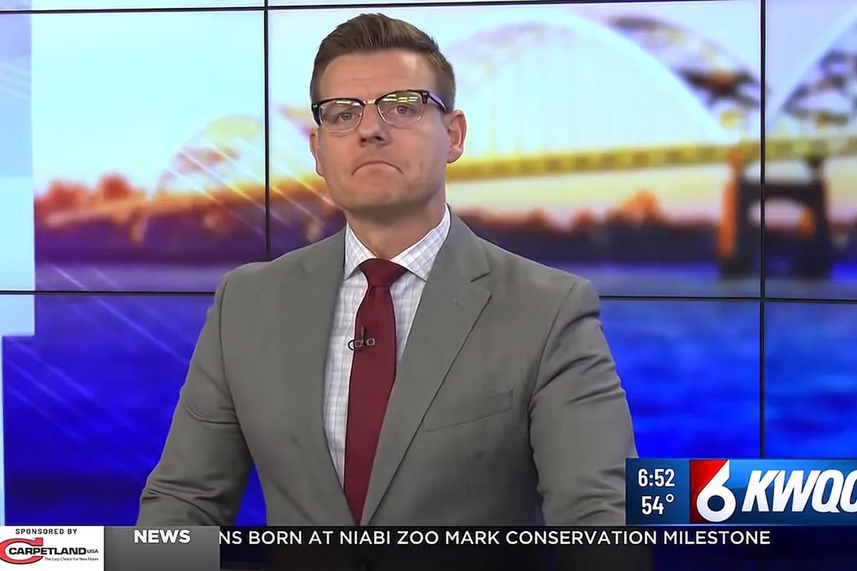 Iowa News Anchor Dustin Nolan Announces Departure Live on KWQC TV6 Broadcast