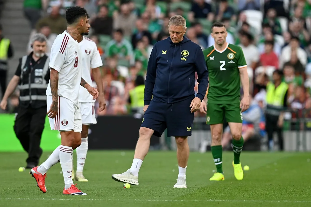 Ireland-Qatar Soccer Match Disrupted by Tennis Ball Protest Over Israel Fixtures
