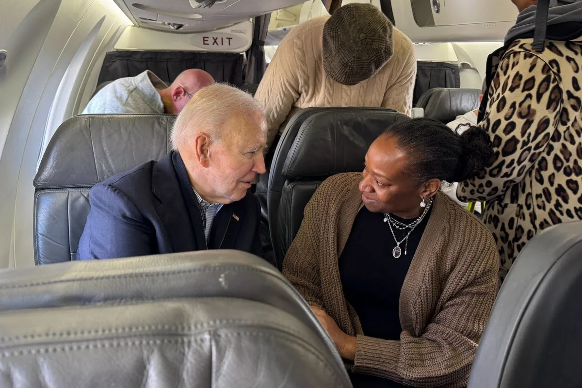 Joe Biden experiences flight delays on commercial trip from Reagan National Airport