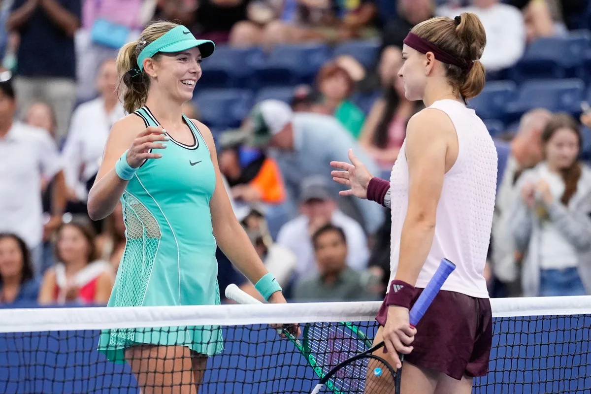 Katie Boulter eliminated from US Open after loss to Karolina Muchova