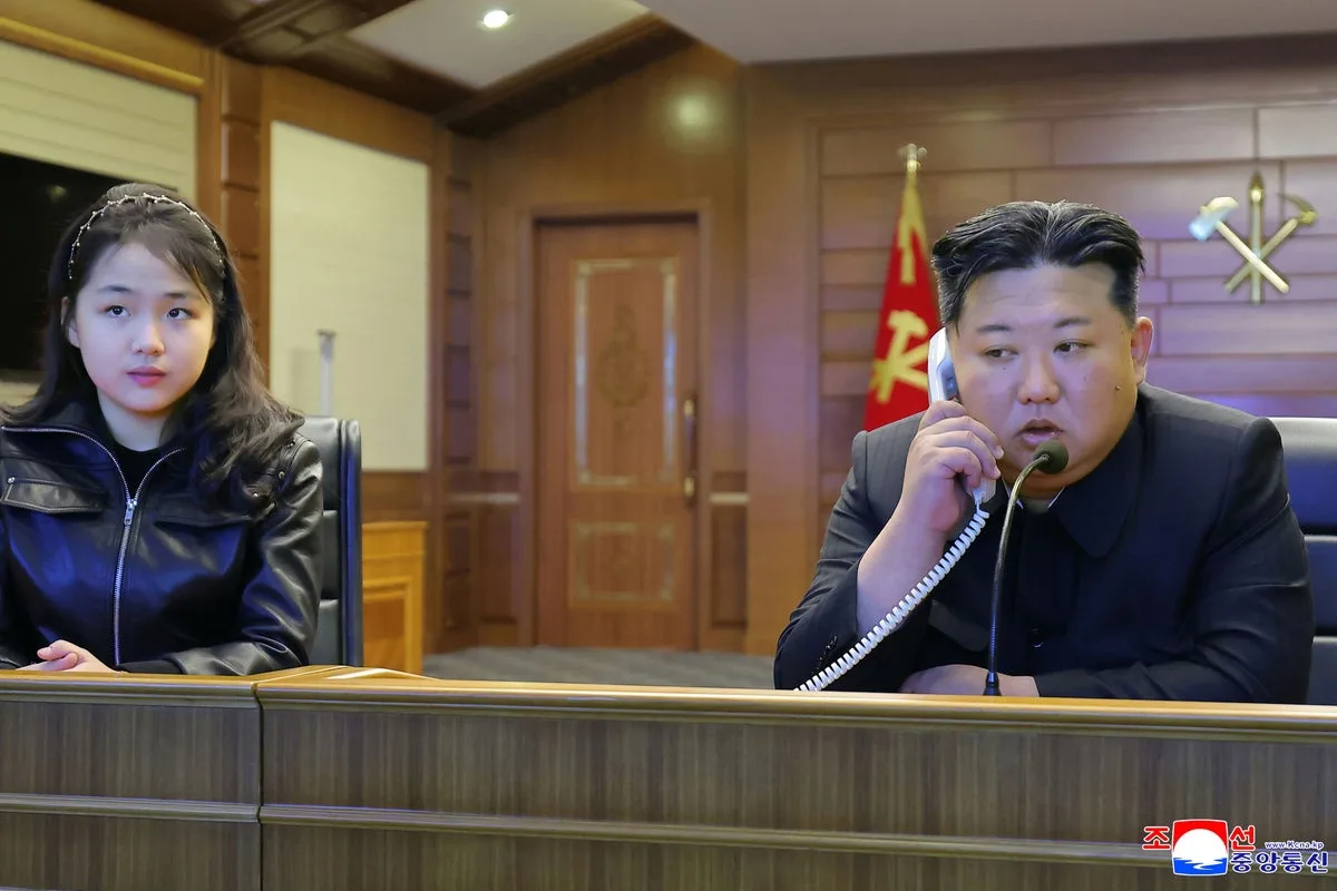 Kim Jong Un Observes North Korean Cruise Missile Tests With Daughter