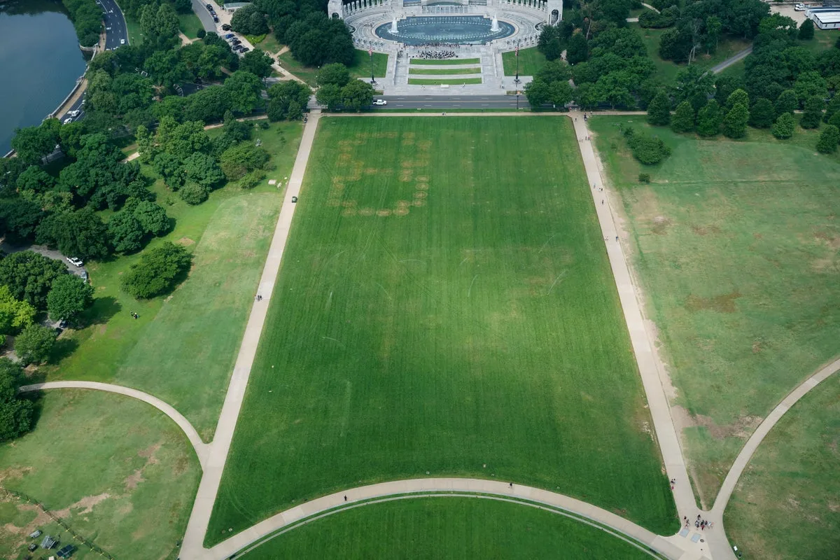 Large '86 47' Markings Appear on National Mall, Prompting Investigation