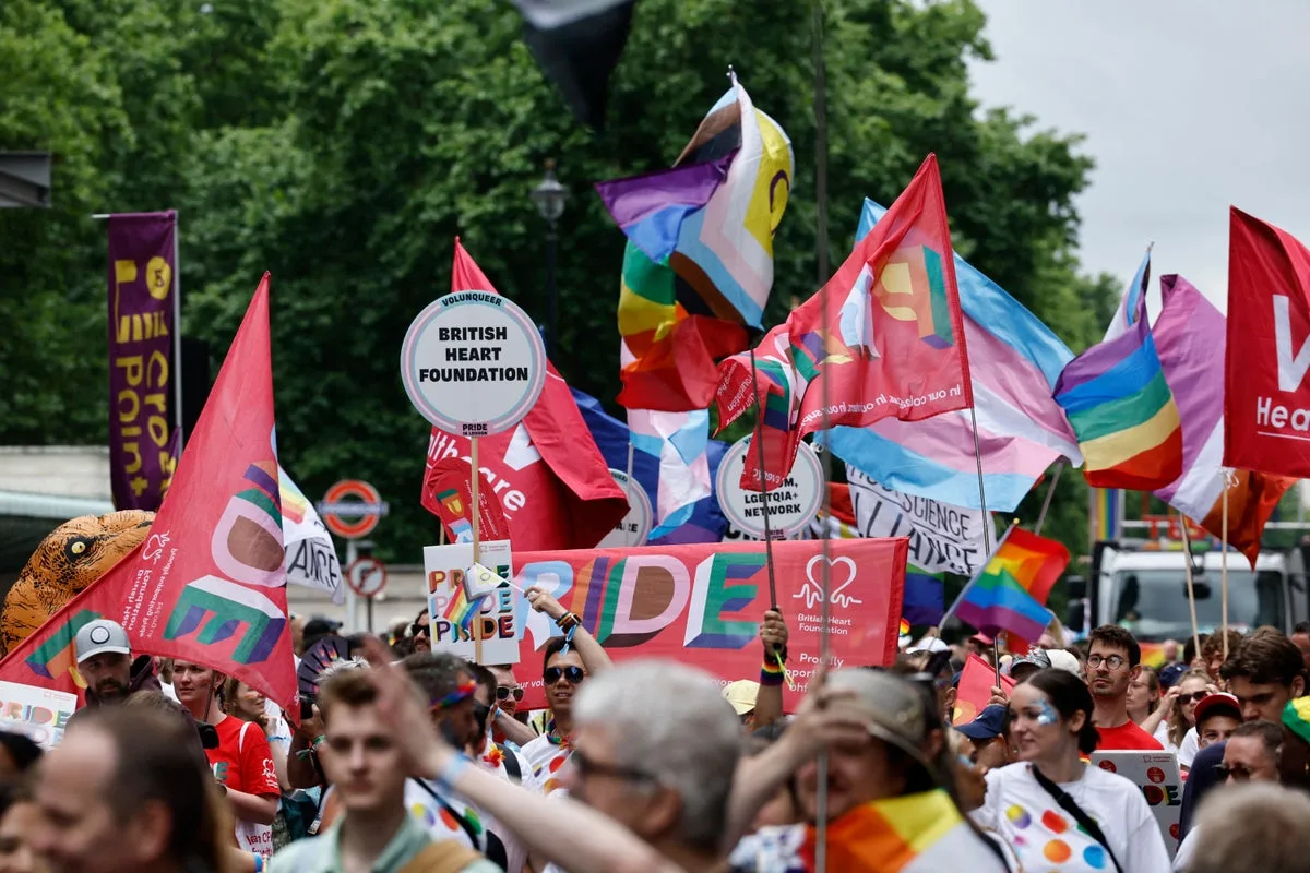 Large Crowds Attend London Pride Parade with Over a Million Expected