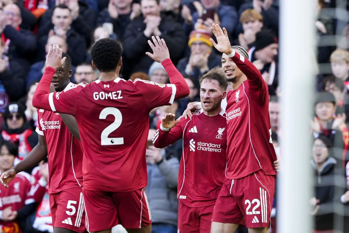 Liverpool win 5-2 over West Ham with three first-half corner goals