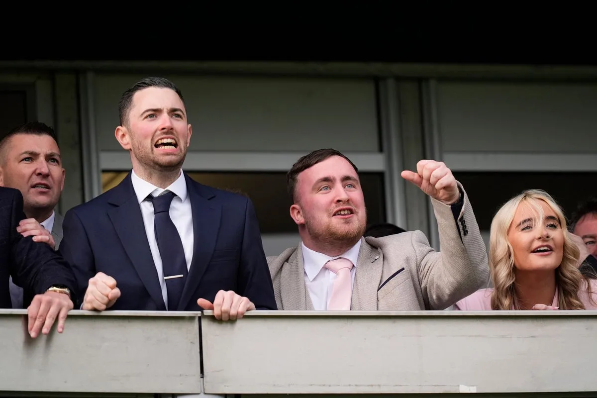 Luke Littler Attends Cheltenham Festival With Girlfriend and Darts Colleagues