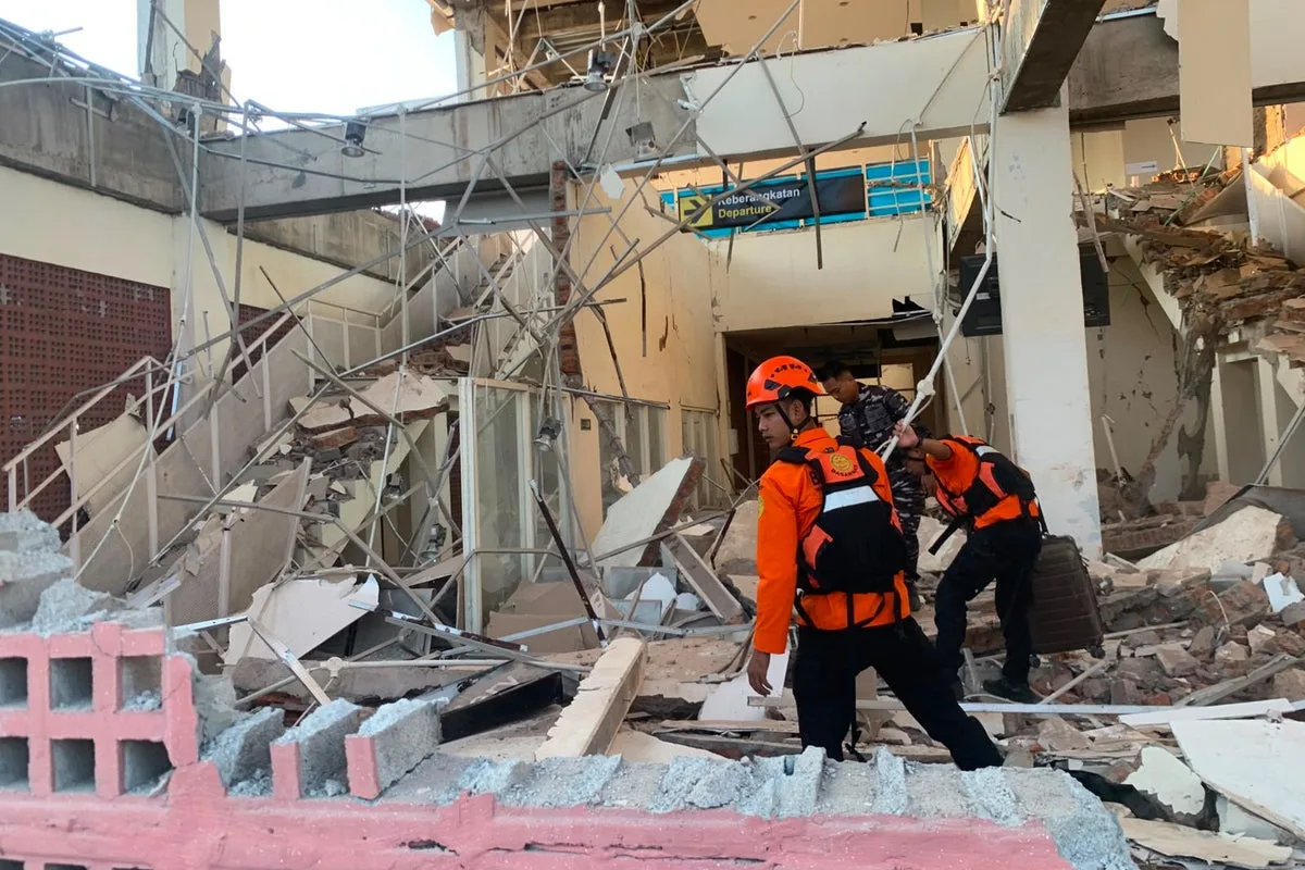 Rescue Efforts Continue After 7.7 Magnitude Earthquake Strikes Eastern Indonesia