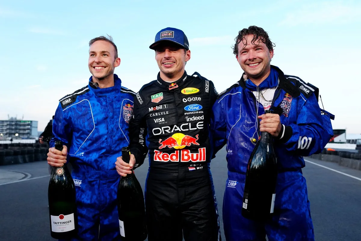 Max Verstappen Wins Silverstone Go-Kart Exhibition After Passing 100 Drivers