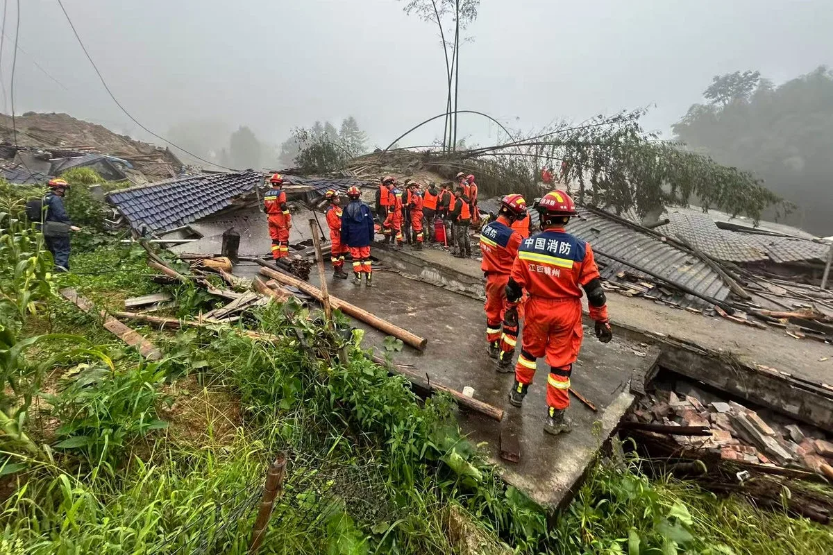 Mudslide in Eastern China Causes Fatalities and Missing Persons After Heavy Rain