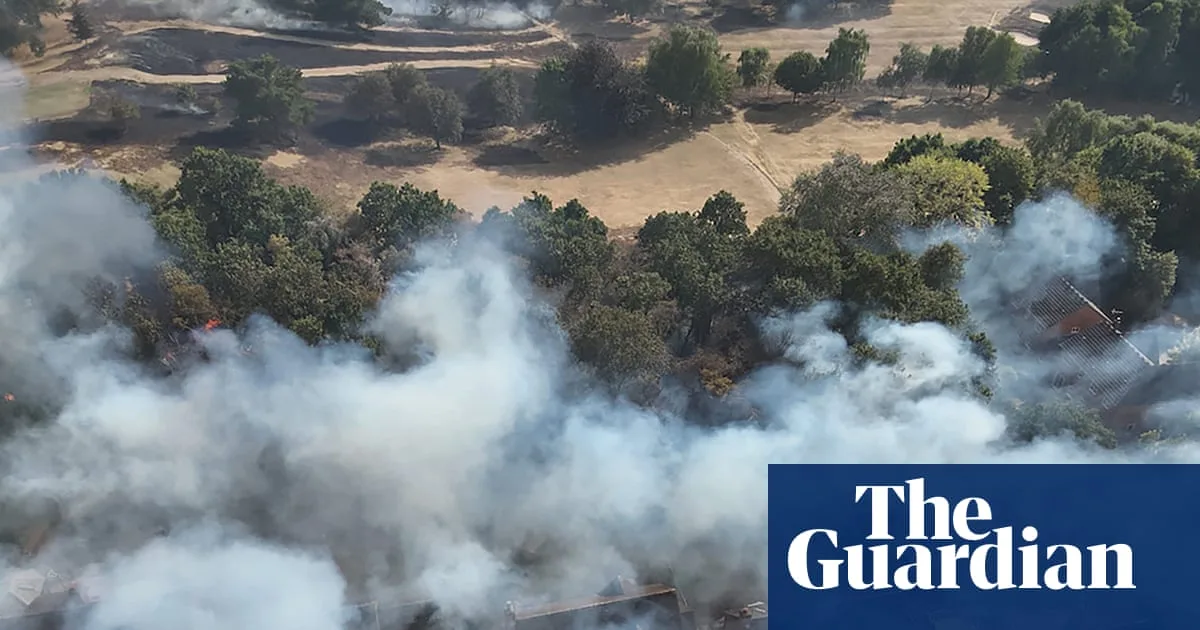 Multiple Homes Ablaze as Grassfire Spreads Near Stourbridge, West Midlands