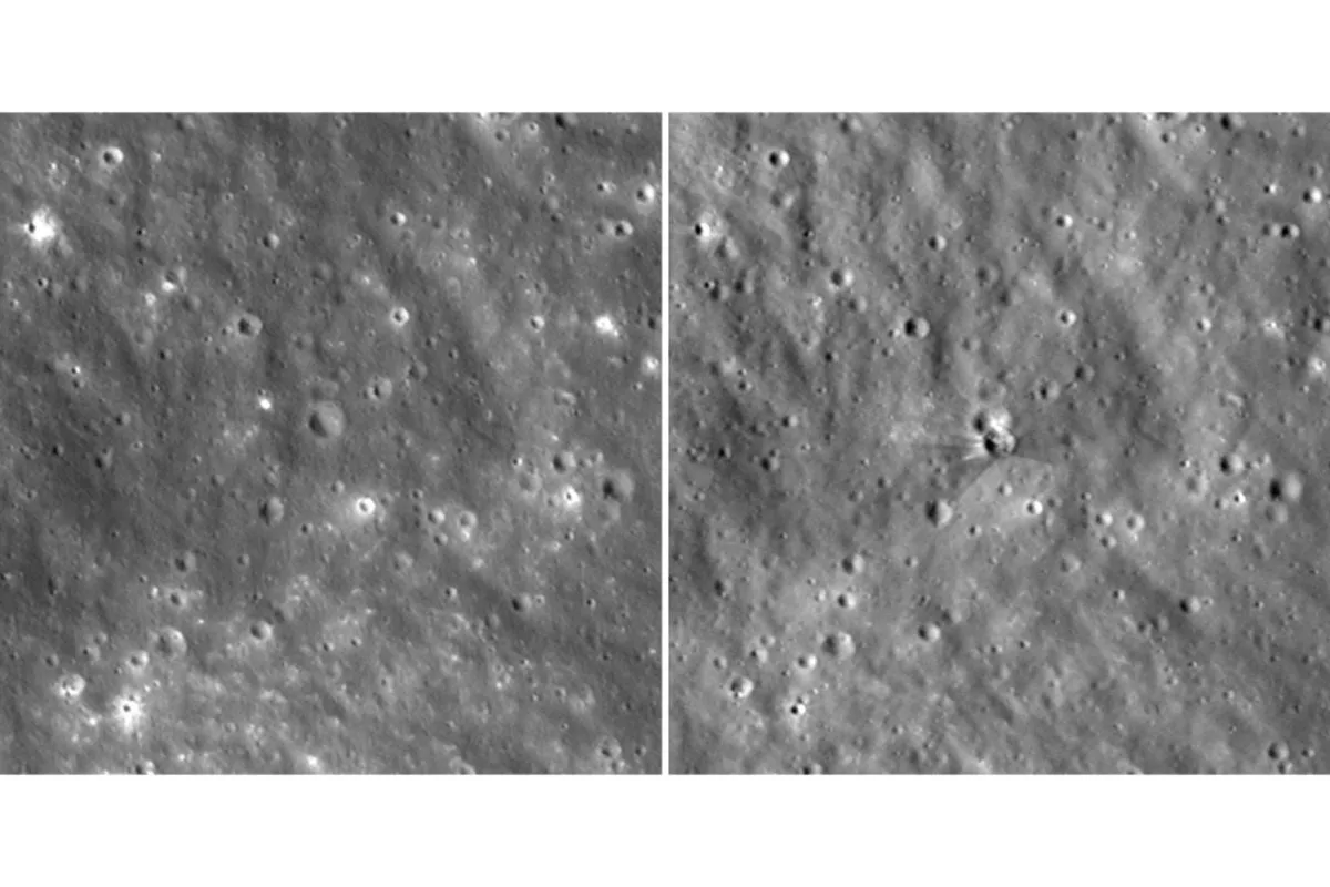 NASA Images Reveal New Lunar Crater After SpaceX Rocket Impact
