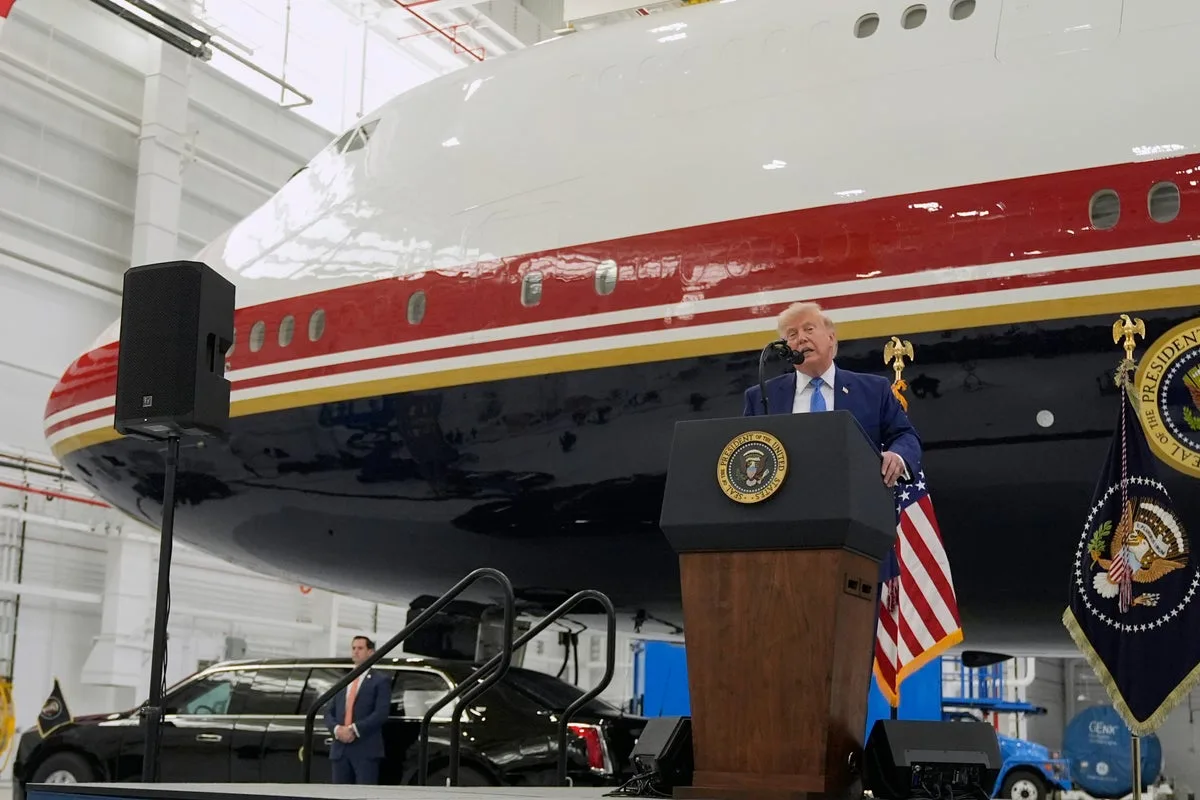 New Air Force One, Converted Qatari Jet, Unveiled at Joint Base Andrews