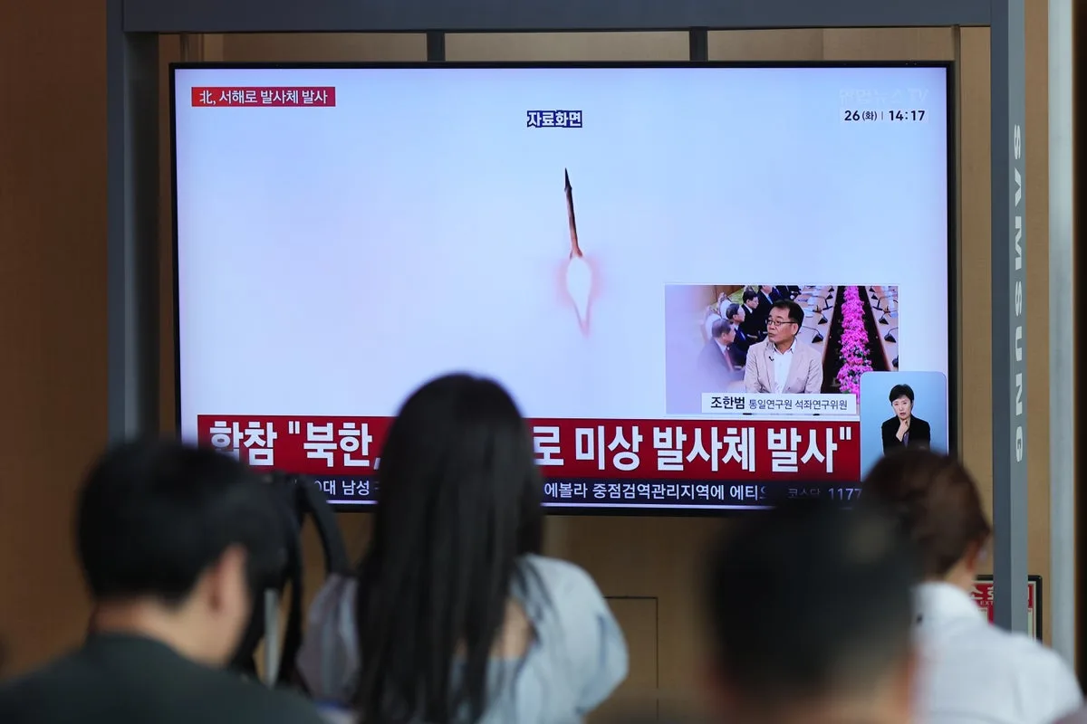 North Korea Launches Multiple Projectiles Toward Sea, South Korea Reports