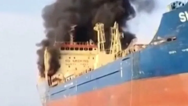Oil Tanker Hit and Strait of Hormuz Traffic Drops Amid Iranian Strike