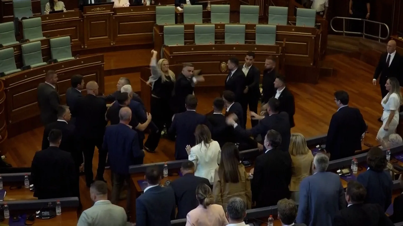 Opposition MP Throws Eggs at Kosovo Acting Prime Minister in Parliament
