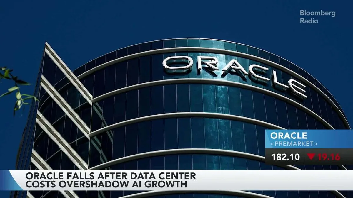 Oracle Shares Drop as Data Center Spending Plans Raise Investor Concerns