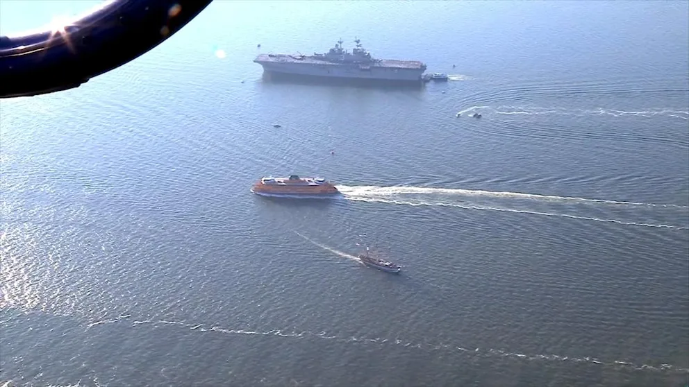 Over 100 Tall Ships and Naval Vessels Parade on Hudson River for July 4th