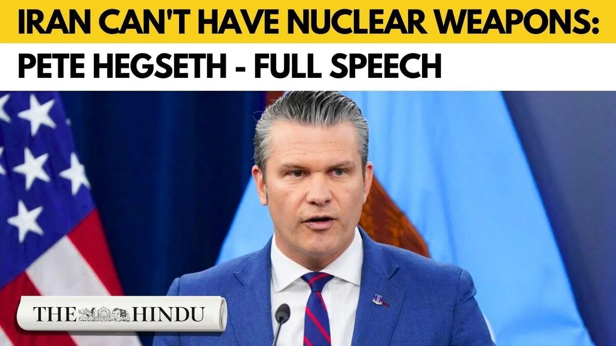 Pete Hegseth Defends U.S. Military Strike on Iran, Vows to Destroy Threat