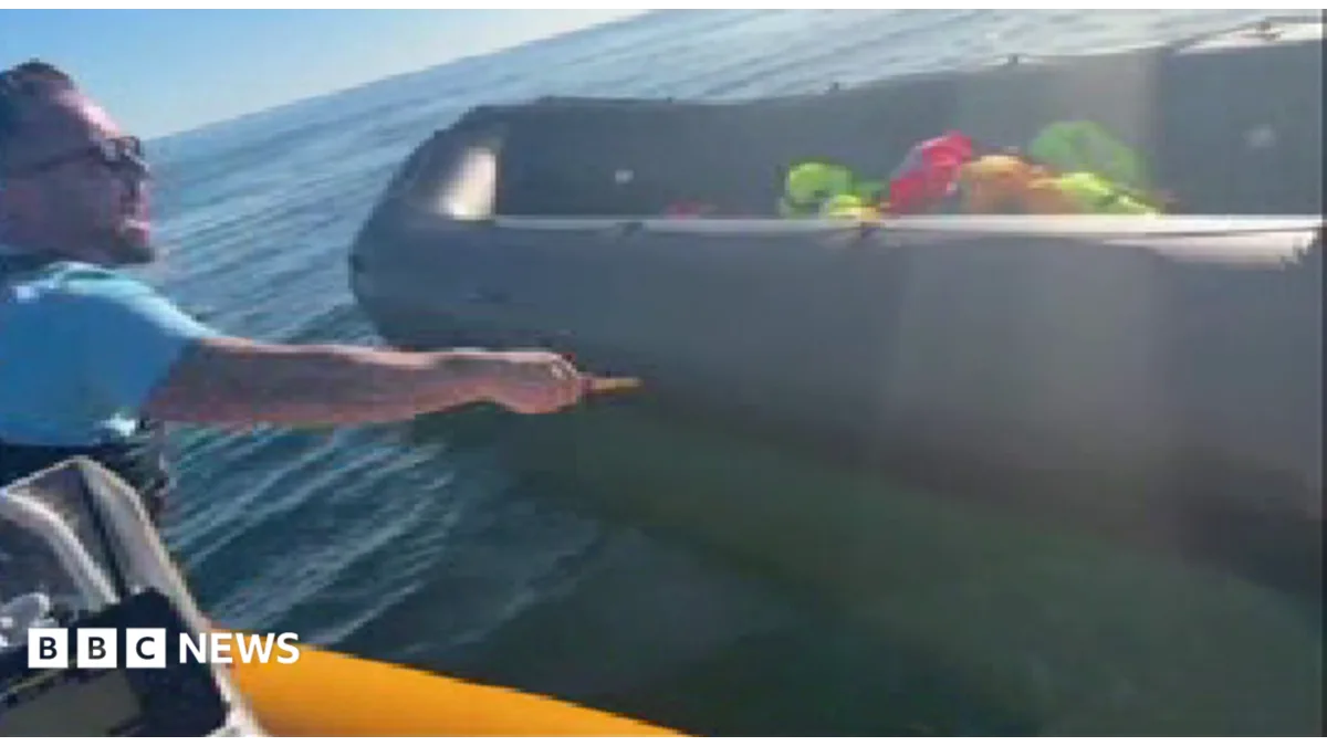 Police Investigate Video of Activist Damaging Dinghy Amid Channel Migrant Crossings