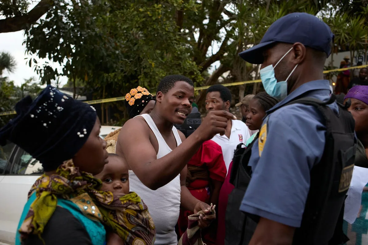 Police Use Rubber Bullets During Migrant Protest at South African Deportation Site